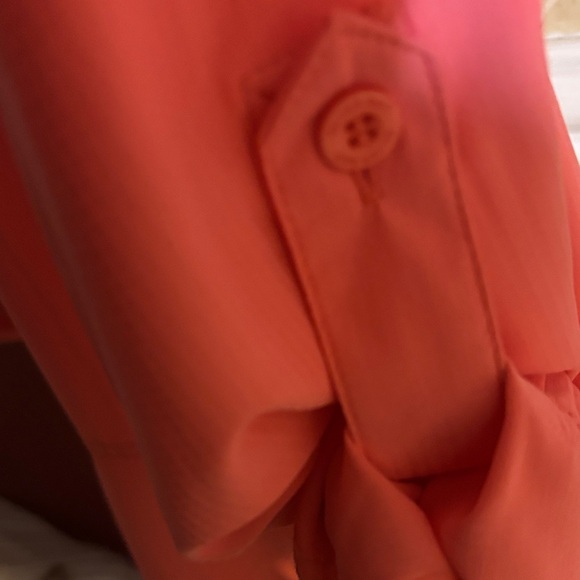 Vibrant Coral Kids Button Down Shirt - Picture 7 of 8